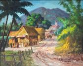 DAVID Jose B 1909-1990,Bahay Kubo,1953,Leon Gallery PH 2016-12-03