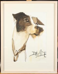 DAVIDE VALERIE 1938-2017,Head of a dog,David Lay GB 2018-10-25