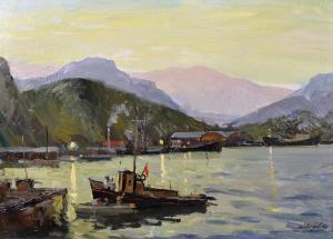 davidov vitali 1923-2007,In the Port,1961,John Nicholson GB 2019-09-04