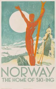 DAVIDSEN Trygve M 1895-1978,Norway, The Home of Skiing,1926,Lyon & Turnbull GB 2023-01-12