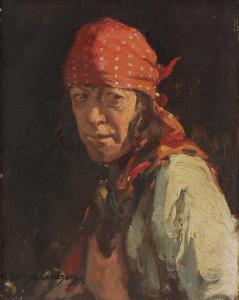 DAVIDSON Allan Albert 1913-1988,Portrait of a gypsy,Sworders GB 2023-02-05