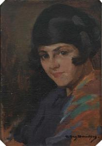 DAVIDSON Allan Douglas 1873-1932,Portrait of a young lady,Woolley & Wallis GB 2023-12-13