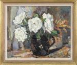 DAVIDSON Bessie 1879-1965,ROSES BLANCHES,McTear's GB 2023-10-11