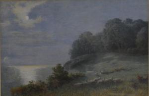 DAVIDSON Charles Grant 1824-1902,Moonlight on the Cornish Coast,Andrew Smith and Son GB 2016-04-03