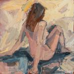 DAVIDSON Colin 1968,SEATED FEMALE NUDE,Ross's Auctioneers and values IE 2023-08-16