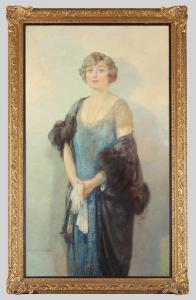 DAVIDSON Daniel Pender 1885-1933,Dreiviertelporträit einer eleganten Dame,1921,Arnold DE 2018-11-17