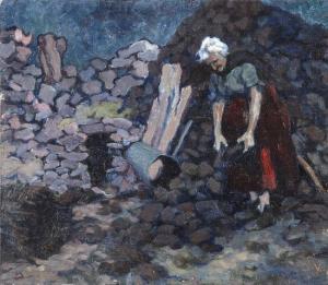 DAVIDSON Lilian Lucy 1879-1954,The Turf Stack,Adams IE 2017-05-31