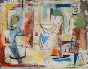 DAVIDSON Morris 1898-1979,Composition,1951,Shapiro Auctions US 2022-10-15