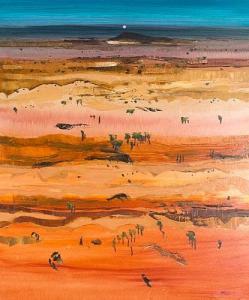 DAVIDSON Peter 1944,OUTBACK MOON SERIES,GFL Fine art AU 2018-03-11