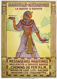 DAVIEL J,Marseille Alexandrie La route d'Egypte. Messagerie,1927,Artprecium FR 2021-03-16
