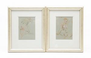 DAVIES Arthur Bowen 1862-1928,PAIR OF NUDE PORTRAITS,Amelia Jeffers US 2024-03-07