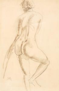 DAVIES Arthur Bowen 1862-1928,STUDY OF A NUDE,Amelia Jeffers US 2024-03-07