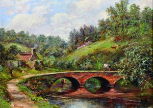 DAVIES E,A Tranquil River Landscape,19th Century,John Nicholson GB 2019-10-30