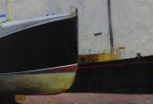 DAVIES Gareth,Black Boats at Porth Penrhyn,Rogers Jones & Co GB 2021-11-06