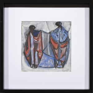 DAVIES Harold Christopher 1891-1976,Abstract Figures,Clars Auction Gallery US 2022-12-18