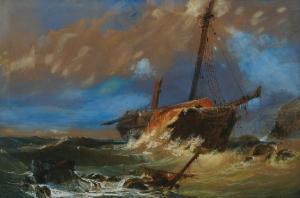 DAVIES Henry Easom 1831-1868,TheShipwreck,Leonard Joel AU 2011-05-08