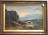 DAVIES James Morris,Coastal View with Waves crashing against Rocks nea,Tooveys Auction 2009-06-16