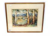 DAVIES M.F,View of a farm in a landscape,Bellmans Fine Art Auctioneers GB 2016-11-08
