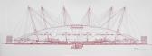DAVIES Mike 1900-1900,Architectural drawing of the Millennium Dome,Dreweatts GB 2016-01-12