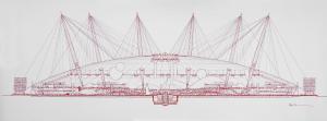 DAVIES Mike 1900-1900,Architectural drawing of the Millennium Dome,Dreweatts GB 2016-01-12