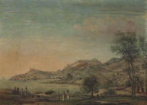 DAVIES Thomas, Major,A View of the town of St George and Richmond Heigh,Christie's 2015-10-29