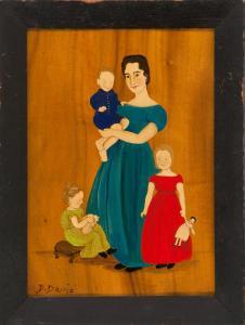 DAVIS Dorothy 1910-1991,Portrait of a woman and three children,Eldred's US 2014-11-20