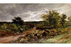 DAVIS Frederick 1853-1892,Horsemen with dogs,Wright Marshall GB 2015-07-21