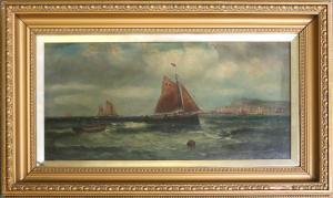 DAVIS H.B 1800-1900,Shipping scene before Whitby,1902,Tennant's GB 2022-10-28