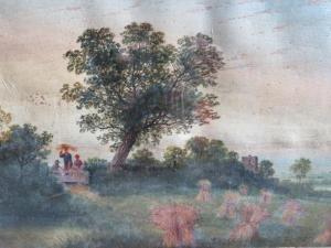DAVIS J.B 1800-1800,A harvest scene with figures,1884,Cuttlestones GB 2021-09-02