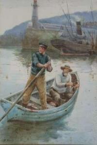 DAVIS J.B 1800-1800,FISHING IN THE HARBOUR,Lyon & Turnbull GB 2002-09-13