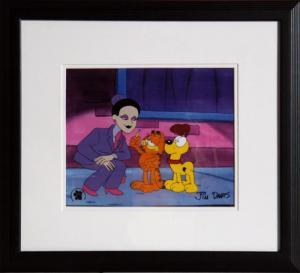 DAVIS Jim 1945,Garfield and Odie on City Street with Julia Louis-,1997,Ro Gallery US 2023-05-13