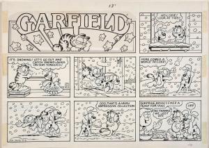 DAVIS Jim 1945,Garfield and the Snowflakes,Artcurial | Briest - Poulain - F. Tajan FR 2023-02-10