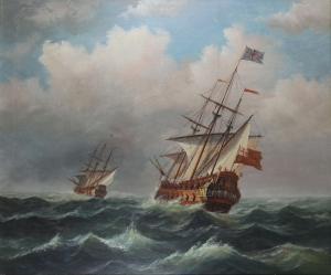 DAVIS Mark 1955,Galleons on Rough Seas,Wright Marshall GB 2018-11-06