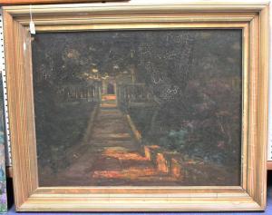 DAVIS Mary 1800-1900,View of Steps leading to a Building,Tooveys Auction GB 2016-05-18
