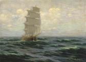 DAVIS Nicolaus Johann 1883-1967,A two-masted barque in full sail,Christie's GB 2003-04-17