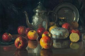 DAVIS Nicolaus Johann 1883-1967,Still Life with Apples,David Lay GB 2023-07-30