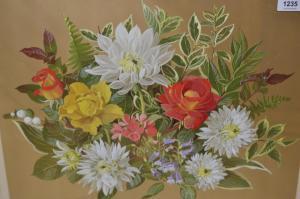 DAVIS Pamela 1927-2019,Still life of summer flowers,Lawrences of Bletchingley GB 2022-02-01
