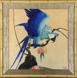 DAVIS Stark 1885-1950,Blue Parrot,Clars Auction Gallery US 2017-11-18
