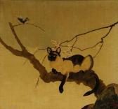 DAVIS Stark 1885-1950,Siamese Cat in tree,John Moran Auctioneers US 2020-07-19