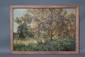 DAVIS Valentine, Val,Children Beneath the Apple Blossom,Hartleys Auctioneers and Valuers 2020-09-16