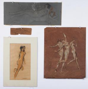 DAVIS Warren B. 1865-1928,female nude figure,Ripley Auctions US 2023-04-29