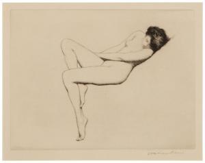 DAVIS Warren B. 1865-1928,Reclining Nymph,John Moran Auctioneers US 2022-09-13