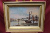 DAVIS William 1900-1900,Coastal and river landscapes with shipping,Reeman Dansie GB 2014-08-06