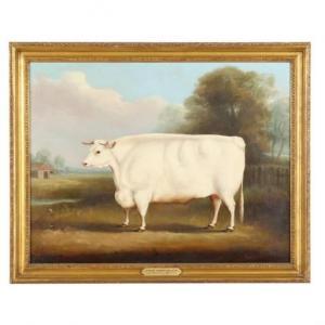 DAVIS William Henry 1783-1865,A Short Horned Bullock,1853,Leland Little US 2022-03-12