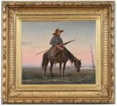 DAVIS William Moore 1829-1920,Jefferson Davis, The Forlorn Cavalier,1864,Brunk Auctions 2022-03-25