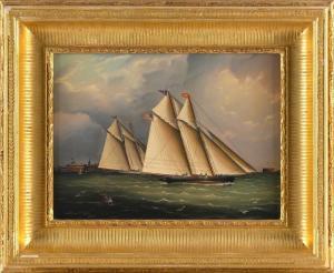 DAVIS William R. 1952,Two New York Yacht Club yachts racing off Castle G,Eldred's US 2024-02-28