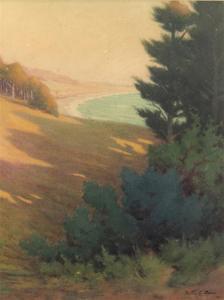 DAVIS Willis E 1855-1910,Monterey Coast,1901,Clars Auction Gallery US 2018-08-12