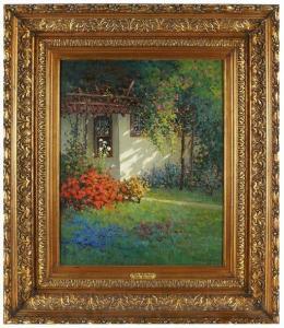 DAVIS Willis E 1855-1910,OLD SPANISH GARDEN,Abell A.N. US 2021-07-15