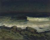 DAVOL Joseph B. 1864-1923,A Winter Coast, Moonlight,1911,Christie's GB 2008-09-25
