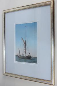 Davy A.H,Sailing boat beneath blue skies, 'Marine 3',20th century,Henry Adams GB 2018-03-15